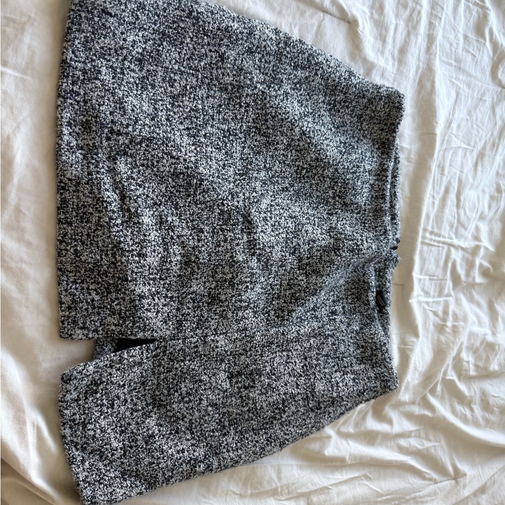 Black and White Tweed Skirt
